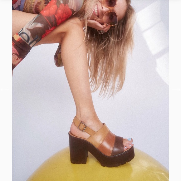 Free People Shoes - 🌸 ROC Boots Australia Misty Slingback Platform Sandal in Multi Spice 🌸